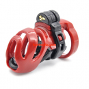 BRUTUS Cyborg Chastity Cage - Black | Red